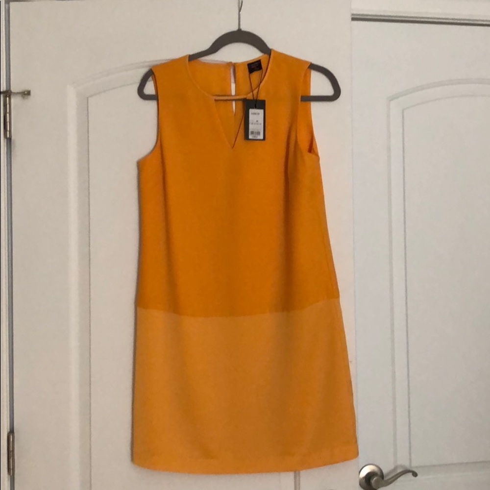 Castro two tone yellow dress, new with tags
